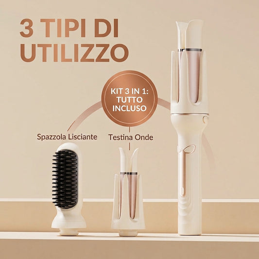Kit Spazzola Multifunzione Con Testine Intercambiabili